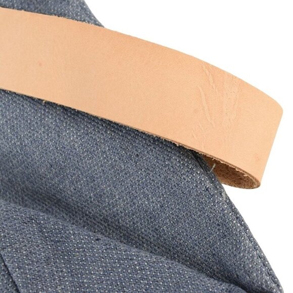 Fringe Supply Co. Chambray Blue Field Project Bag With Leather Strap NEW - Picture 3 of 4